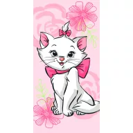 Disney Marie Pink Flower Badehandtuch, Strandtuch 70*140cm