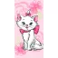 Disney Marie Pink Flower Badehandtuch, Strandtuch 70*140cm