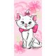 Disney Marie Cat Pink Flower Badetuch, Strandtuch 70*140 cm