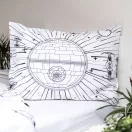 Star Wars Death Star Leuchtende Bettwäsche im Dunkeln 140×200 cm, 70x90 cm