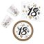Geburtstag Milestone Happy Birthday 18 Party-Set mit 36 Teilen und 23 cm Teller