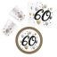 Geburtstag Milestone Happy Birthday 60 Party Set 36-teilig mit 23 cm Tellern