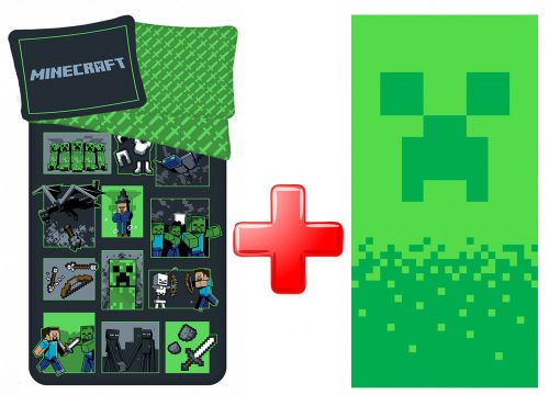Minecraft Bettwäsche und Badetuch Set