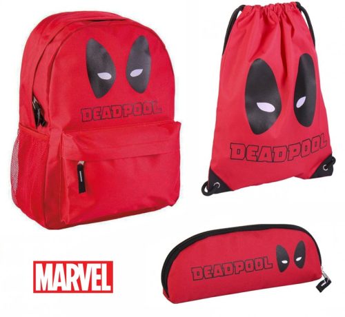 Deadpool Tasche, Turnbeutel und Federmäppchen Set