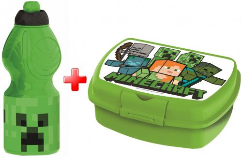 Minecraft Flasche und Brotdose Set