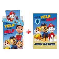Paw Patrol Bettwäsche- und Fleece-Decken-Set