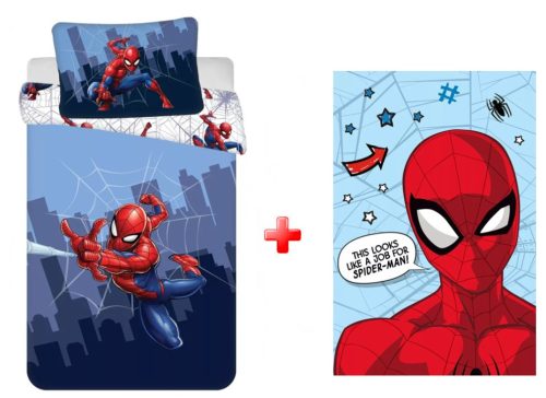 Spiderman Cobweb Kinder-Bettwäsche und Polar-Decke Set