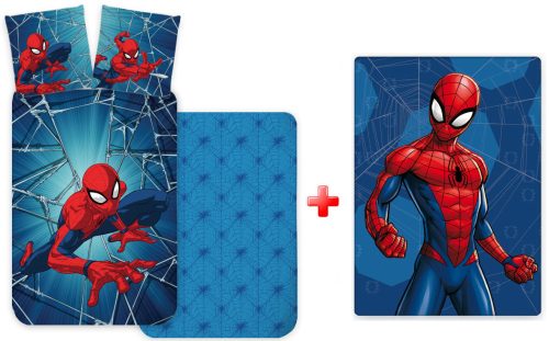 Spiderman Dynamic Kinder-Bettwäsche und Polar-Decke Set