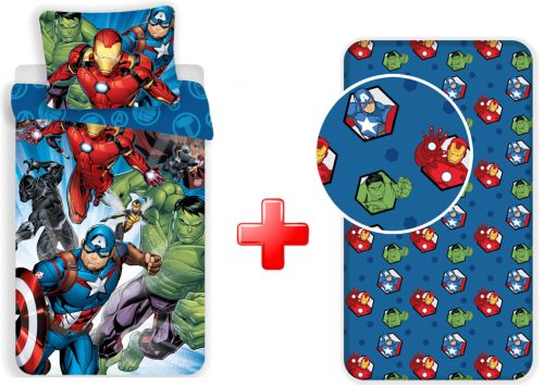 Avengers Guardians Bettwäsche und Spannbettlaken Set