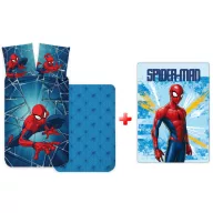 Spiderman Light Kinderbettwäsche- und Fleece-Decken-Set