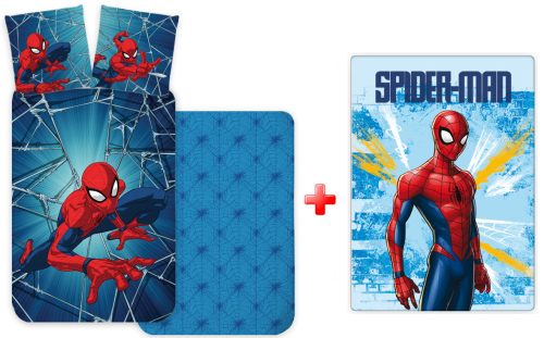 Spiderman Light Kinder-Bettwäsche und Polar-Decke Set