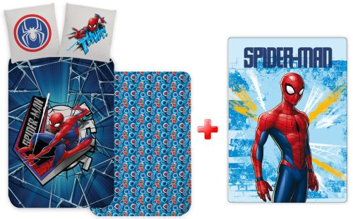 Spiderman Light Kinder-Bettwäsche und Polar-Decke Set