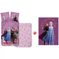   Disney Eiskönigin Purple  Kinderbettwäsche- und Polardecken-Set