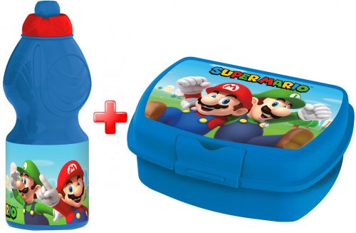 Super Mario Luigi Flasche und Brotdose Set