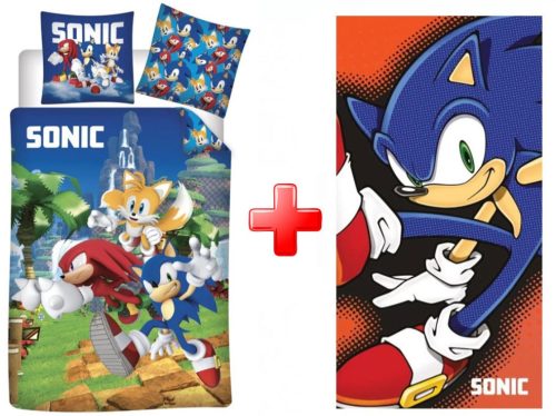 Sonic the Hedgehog Speedy Dreams Bettwäsche und Badetuch Set