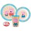 Peppa Wutz Kindness Geschirrset, Mikro-Kunststoffset, Becher mit 260 ml