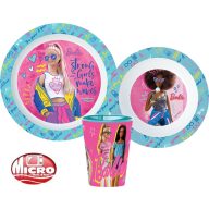   Barbie Stylish Essgeschirr-Set, Mikro-Kunststoff-Set, mit Becher 260 ml