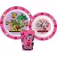 Minecraft Girls Geschirrset, Mikroplastikset, mit Becher 260 ml