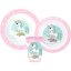 Einhorn Range Essgeschirr, Mikro-Kunststoffset, mit Becher 260 ml