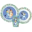 Bluey Tropical Essgeschirr, Mikro-Kunststoff-Set, mit Becher 260 ml