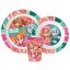 Paw Patrol Superpowers Geschirrset, Mikrokunststoff-Set, mit Becher 260 ml