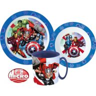   Avengers Rolling Thunder Geschirrset, Mikroplastik Set mit Becher 350 ml