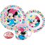 Disney Minnie Feel Good Geschirrset, mikro Kunststoffset mit Becher 350 ml