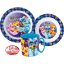 Paw Patrol Mighty Pups Geschirrset, Mikro-Plastik-Set mit Becher 350 ml