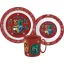 Harry Potter School Shields Geschirrset, Mikroplastik-Set mit Becher 350 ml
