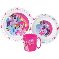   My Little Pony Pink Essgeschirr, Mikroplastik Set mit Becher 350 ml