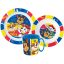 Paw Patrol Pup Power Essservice, Mikro-Kunststoff-Set mit Becher 350 ml
