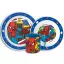Spiderman Grid Essgeschirr, Mikroplastik-Set mit Becher 350 ml