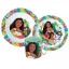 Disney Vaiana Lagoon Essgeschirr, Mikrokunststoff-Set mit 350 ml Becher