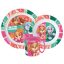 Paw Patrol Superpowers Essgeschirr, Mikrokunststoff-Set mit Becher 390 ml