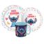 Disney Lilo und Stitch Just Geschirrset, Mikroplastikset mit Becher 390 ml