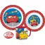 Disney Cars Lets Race Essgeschirr, Mikrokunststoff-Set mit Becher 265 ml