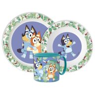   Bluey Tropical Essgeschirr, Mikro-Kunststoffset mit 265 ml Tasse