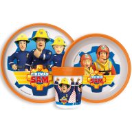   Feuerwehrmann Sam Rescue Mission rutschfester Geschirrset, Mikro-Kunststoff-Set