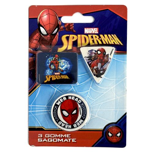 Spiderman Form Radiergummi Set 3 Stück