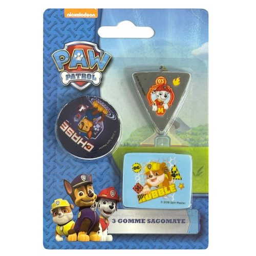 Paw Patrol shape Radiergummi Set 3 Stück