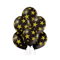   Farbe Black Star, Stern Ballon, Luftballon Set 6 Stk 30 cm (12 Zoll)