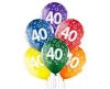 Colorful Happy Birthday 40 Ballon, Luftballon 6 Stück 12 inch (30cm)