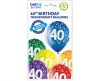Colorful Happy Birthday 40 Ballon, Luftballon 6 Stück 12 inch (30cm)