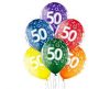 Colorful Happy Birthday 50 Ballon, Luftballon 6 Stück 12 inch (30cm)