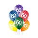 Colorful Happy Birthday 60 Ballon, Luftballon 6 Stück 12 inch (30cm)