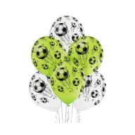 Fußball Fußball, Luftballon 6 Stk 12 inch (30 cm)