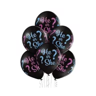   Geburtstag Er oder Sie, Jungen oder Mädchen Ballon, 6 Stk 12 Zoll (30cm)
