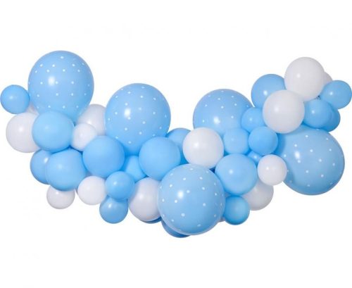 Blau Baby blue Ballon, Luftballon Girlande Set 65 Stück