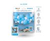 Blau Baby blue Ballon, Luftballon Girlande Set 65 Stück