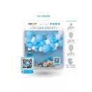 Baby Baby Blue Blaues Ballon-Girlandenset, 65 Stk.